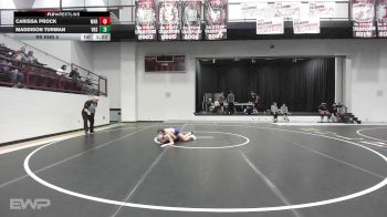 120-125 lbs Rr Rnd 5 - Carissa Prock, Warner vs Maddison Turman, Vian