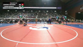 125 lbs Champ. Round 1 - Teagan Rakisits, Cody vs Courtney Matthews, Newcastle