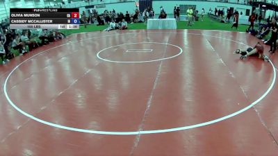100 lbs Olivia Munson, California vs Cassidy McCallister, Iowa