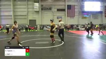 116 lbs Final - Kekoa Ogawa, Livermore Elite WC vs Jacob Bell, Inland Elite