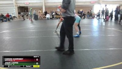 125 lbs Round 2 (4 Team) - Jason Loomis, Mi Pitbulls vs Carson Humphrey, Ninja Killer