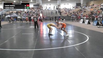 AA 132 lbs Cons. Semi - Aiden Rowe, Clarksville High School vs Mark Taddeo, Summit High School