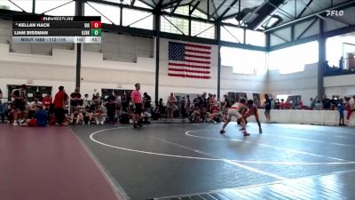 112-116 lbs 1st Place Match - Kellan Hack, Frankfort Gladiators vs Liam Bissman, Hononegah Wrestling Club