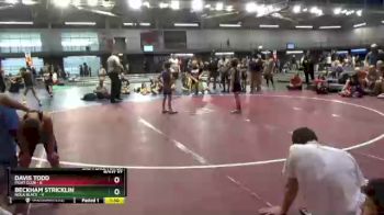 55 lbs Placement Matches (16 Team) - Beckham Stricklin, NOLA Black vs Davis Todd, Fight Club