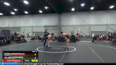 195 lbs Placement Matches (8 Team) - Peter Marinopoulos, Illinois vs Ryland Whitworth, California Gold