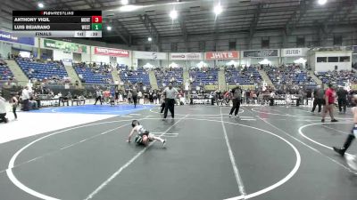 43 lbs Final - Anthony Vigil, Montrose Elite vs Luis Bejarano, Westy Futures