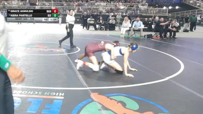 105 lbs 1st Place Match - Grace Jawulski, Brandon vs Kiera Partello, Barron G Collier
