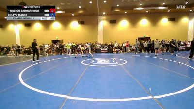 132 lbs Champ. Round 2 - Weston Baumgartner, Maryland vs Coltyn Masse, Connecticut