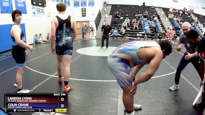 215 lbs 3rd Place Match - Colin Crank, Gator Wrestling Club vs Landon Lyons, KC Elite Wrestling Training Center