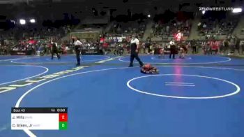 43 lbs Quarterfinal - Johnathan Millz, Pomona Elite vs Coby Green, Jr, Hurricane