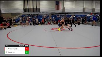 141 lbs Cons. Round 3 - Preston Hammond, Midwest Rtc vs Gavin Brown, Contenders Wrestling Academy