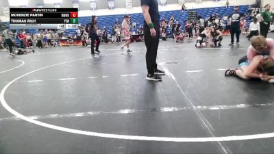 145 lbs Round 5 - McKenzie Partin, Mighty Warriors Wrestling Acad vs Thomas Rich, Palmetto State Wrestling