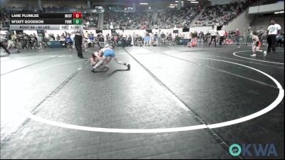 64 lbs 3rd Place - Lane Plumlee, Mustang Bronco Wrestling Club vs Wyatt Goodson, Powerhouse
