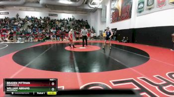 157 lbs Champ. Round 1 - William Abrams, Broomfield vs Braden Pittman, Eaglecrest B