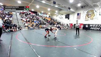 126 lbs Semifinal - Salvador Bautista, Palm Desert vs Massimo Ortiz, Servite