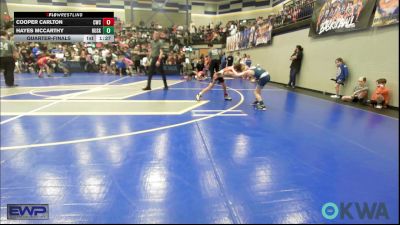 58 lbs Quarterfinal - Cooper Carlton, Cowboy Wrestling Club vs Hayes McCarthy, Husky WC