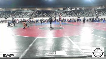 161 lbs Quarterfinal - Ripley Harris, Team Tulsa Wrestling Club vs Chevelle Rowley, Jay Junior High