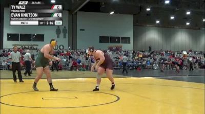 285lbs Quarter-finals Ty Walz (Virginia Tech) vs. Evan Knutson (NDSU)