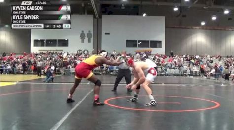 197lbs Semi-finals Kyven Gadson (Iowa State) vs. Kyle Snyder (Ohio State)