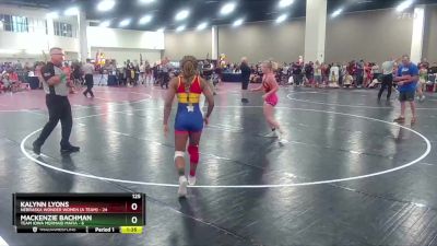 125 lbs Round 3 (8 Team) - Kalynn Lyons, Nebraska Wonder Women (A Team) vs Mackenzie Bachman, Team Iowa Mermaid Mafia