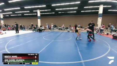 92 lbs Quarterfinal - Bently Ward, Warrior Trained Wrestling vs Iker Daniel Valencia, All American Wrestling Club