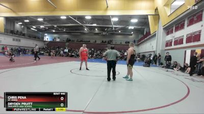 285 lbs Cons. Round 2 - Chris Pena, St. Johns vs Dryden Pruitt, Sahuarita High School