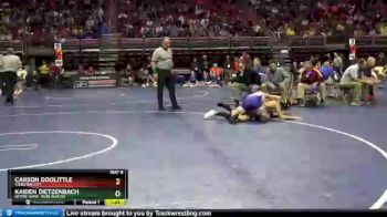 2A-113 lbs 3rd Place Match - Carson Doolittle, Webster City vs Kaiden Dietzenbach, Notre Dame, Burlington