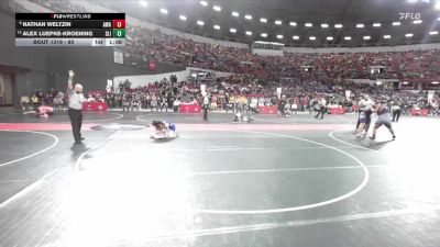 80 lbs Cons. Round 2 - Nathan Weltzin, Askren Wrestling Academy vs Alex Luepke-Kroening, Slinger