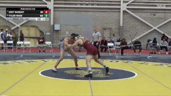 157 lbs Cons. Round 1 - Tyler Russ, Norwich vs Joey Baisley, Worcester Polytechnic