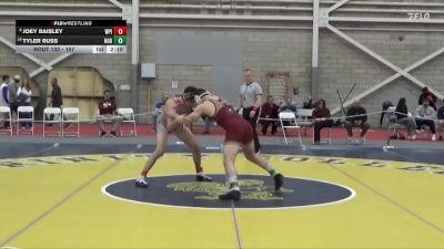 157 lbs Cons. Round 1 - Tyler Russ, Norwich vs Joey Baisley, Worcester Polytechnic