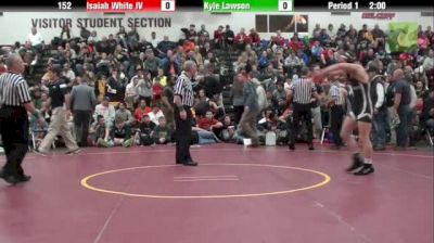 152lbs Quarter-finals Isaiah White (OPRF) vs. Kyle Lawson (St. Paris Graham)