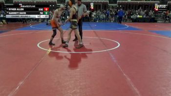 116 lbs Champ. Round 2 - Garrett Davis, Powell Wrestling Club vs Ryker Allen, Team Real Life