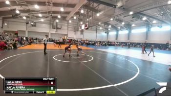 75 lbs Quarterfinal - Kayla Rivera, El Paso Supers Wrestling Club vs Laila Nash, Spartan Mat Club