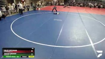 50 lbs Finals (8 Team) - Anton Brown, Hastings vs Miles Wichman, Hutchinson