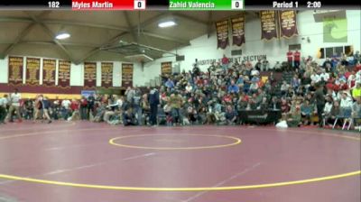 182lbs Finals Zahid Valencia (St. John Bosco) vs. Myles Martin (McDonogh)