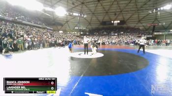 Girls 3A/4A 130 Semifinal - Bianca Johnson, Moses Lake (Girls) vs Lavender Bel, Graham-Kapowsin (Girls)