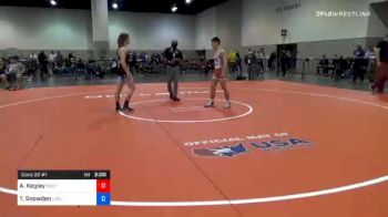 57 kg Consolation - Austin Kegley, Eastern Iowa Wrestling Club vs Tyler Snowden, Lion Wrestling Club