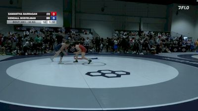 59 kg Cons. Quarters - Samantha Barragan, Cowtown Training Center vs Kendall Bostelman, Statesmen Wrestling Club