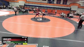174 lbs Quarterfinal - Ryan Riser, Wisconsin-Whitewater vs Aidan Faria, Rhode Island