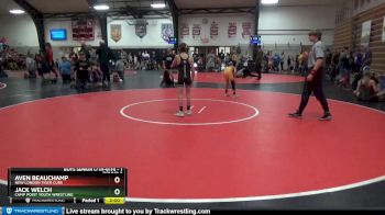 1 lbs Round 2 - Aven Beauchamp, New London Tiger Cubs vs Jack Welch, Camp Point Youth Wrestling