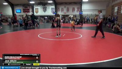 1 lbs Round 2 - Aven Beauchamp, New London Tiger Cubs vs Jack Welch, Camp Point Youth Wrestling