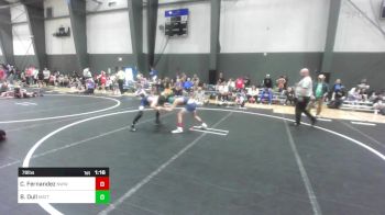 78 lbs Rr Rnd 2 - Colton Fernandez, Nwwc vs Burl Dull, Mattime