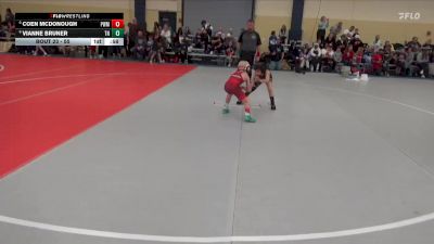 55 lbs Champ. Round 2 - Coen McDonough, Pursuit Wrestling Minnesota vs Vianne Bruner, Team Nazar