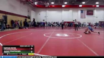 106 lbs Cons. Round 3 - Quinn Stauffacher, Zionsville vs Nathan Reyes, Indianapolis Cathedral