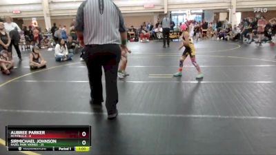 61 lbs Round 3 (6 Team) - Aubree Parker, MI Pitbulls vs SirMichael Johnson, Hazel Park Vikings