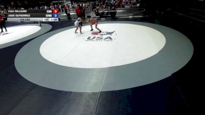 110 lbs Cali Gilliard, KCWA - Kern County Wrestling Association vs Jade Gutierrez, SCVWA - Santa Clara Valley Wrestling Association
