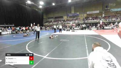 46 lbs Semifinal - Korban Grant, Athlos Wrestling vs Axton Fouts, Bear Cave