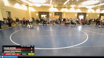 75 lbs Quarterfinal - Caleb Heyder, Sanderson Wrestling Academy vs Adrian Mascarenas, Roy Wrestling Club