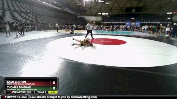 100 lbs Cons. Round 2 - Thomas Bingham, Vashon Island Junior Wrestling vs Cash Burton, Scrap Yard Garage Wrestling