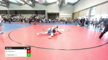 162-H lbs Consi Of 16 #1 - Bryce Thoman, Delaware Valley vs Joseph Squillaro, Kenilworth Wrestling Club